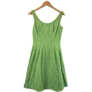 Lilly Pulitzer Posey Green Daisy Lane Lace Sleeveless Dress 4